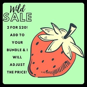 🍓2/$20🍓 Add to your bundle for an amazing price!